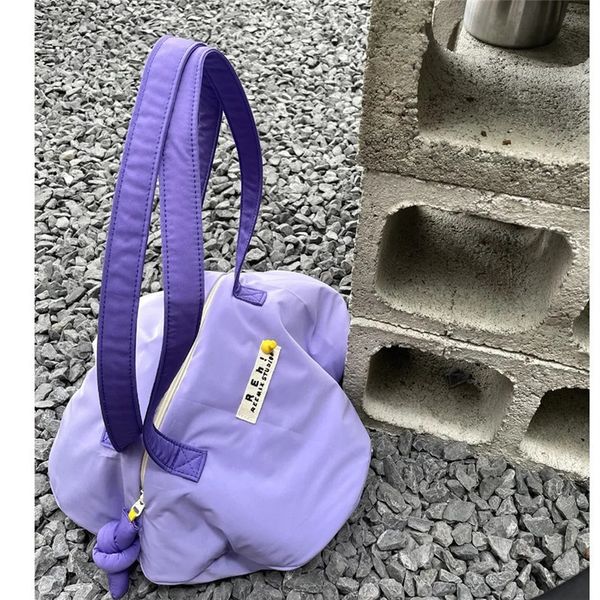 

waist bags women bag nylon bucket fashion solid zipper soft shoulder bag purses and handbags luxury designer rose red tote bag