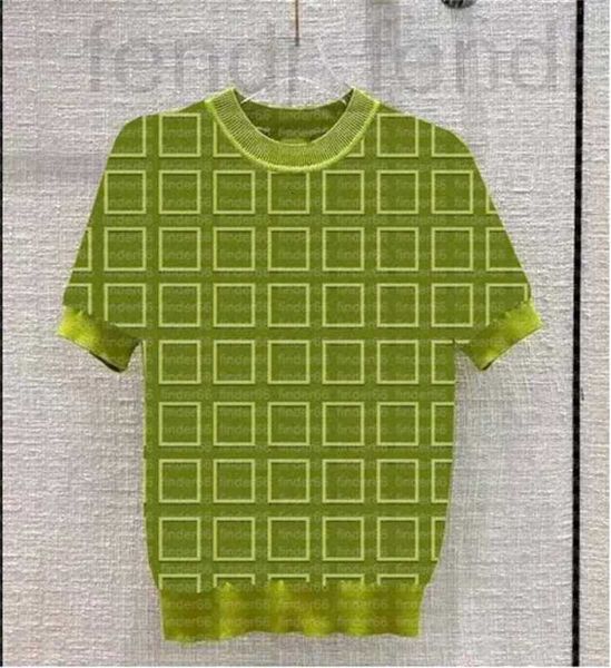 

women's t-shirt luxuriouswomen's knit designer knitted short sleeves sweaters women knitwear fashion phosphor letter print pullove, White