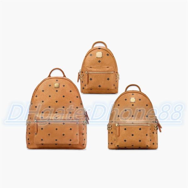 

classic luxury genuine backpack bags leather bookbags fashion designer large women mens back pack school shoulder bag237l