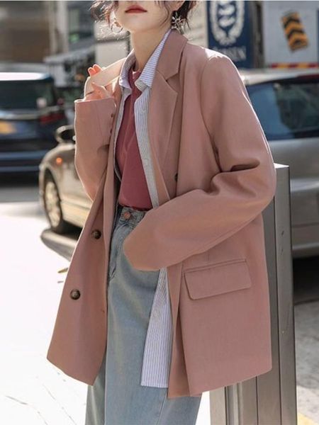 

pants 2022 autumn winter women's jacket chic elegant casual blazer women's suit onepiece luxury jacket for women female blazer, White