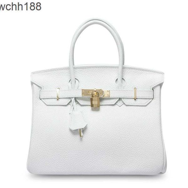 

classic handbag birkins 2023 fashion bag bags women's head leather designer gold clasp nhji