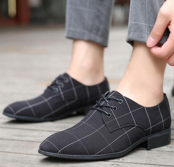 

men luxurys wedding casual shoes microfiber pu leather formal business pointed toe for designer man office work boots dress shoe m6630147, Black