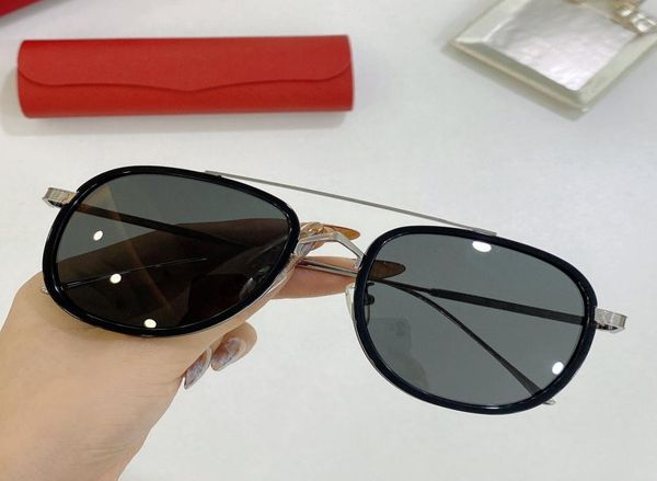 

sunglasses for men and women summer style 0251s antiultraviolet retro plate metal oval full frame fashion eyeglasses random box4132213, White;black