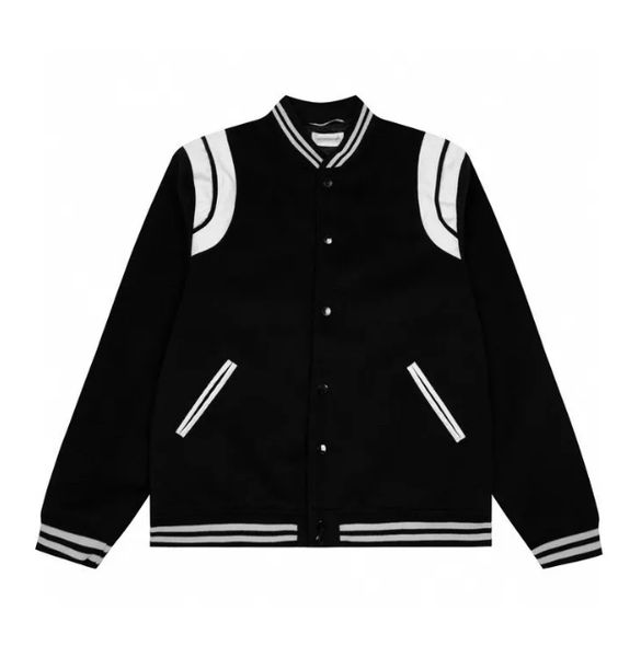

autumn jacket designer thin coat uniform stitching hooded high street couple men's hip-hop classic retro baseball pure color casual all, Black;brown