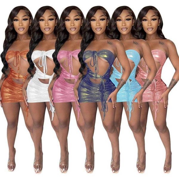 

womens fashion dresses bandeau one piece skirt with rope halter hip, Black;gray