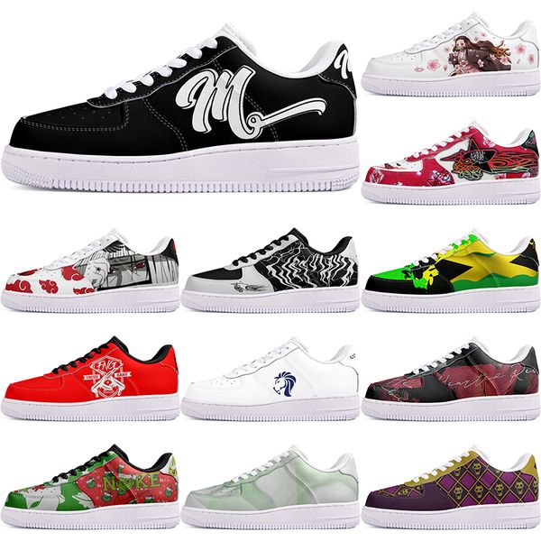 

DIY shoes winter comfortable autumn mens Leisure shoes one for men women platform casual sneakers Classic cartoon graffiti trainers comfortable sports 4607