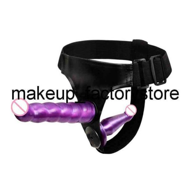 

massage lesbian strapon harness double dildo soft silicone strap on cock realistic penis toys for woman products s1863106