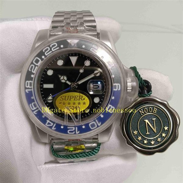 

6 color real po n factory watch 904l steel watch mens 40mm 126710blnr sapphire ceramic bezel 126710 black dial 126719 noobf eta256y, Slivery;brown