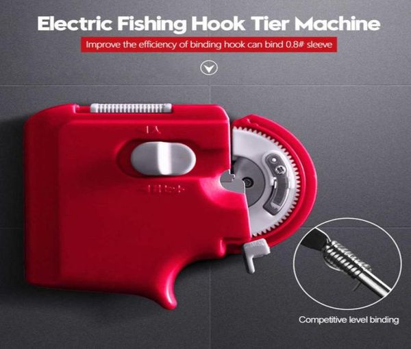 

new automatic portable electric fishing hook tier machine fishing accessories tie fast fishing hooks line tying device equipment3310077