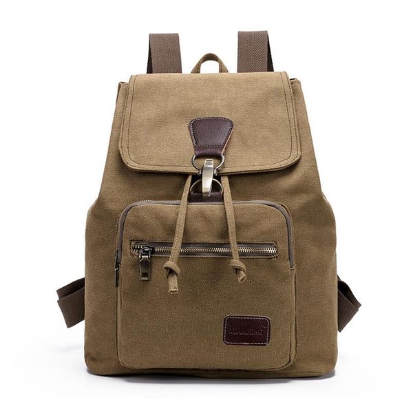 

student computer bag outdoor leisure backpack vintage canvas female backpack268p