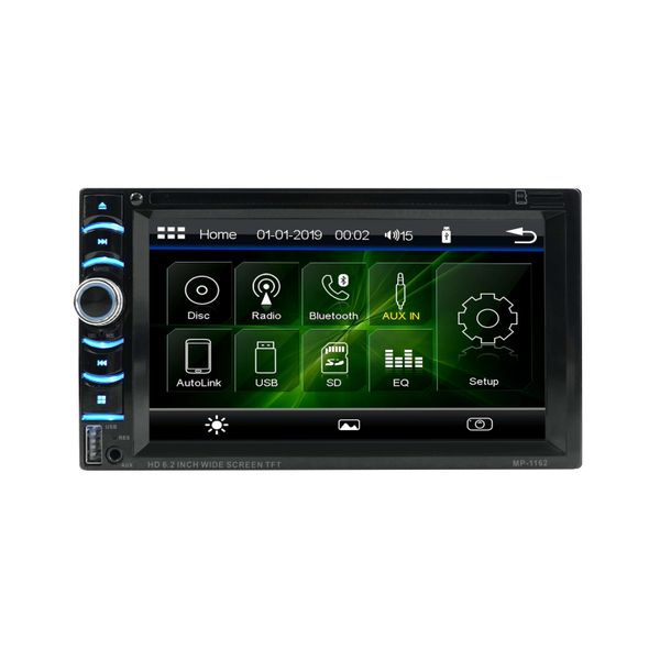 

dual touch screen radio double din car dvd bluetooth audio/hands-calling 6.2 inch touchscreen lcd monitor, mp3 player, cd, dvd, usb port, sd