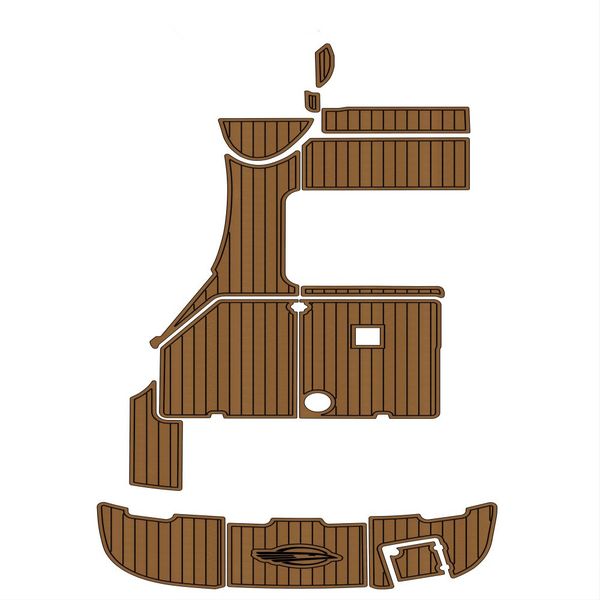 

2006 chaparral 280 swim platform cockpit boat eva foam teak deck floor pad mat