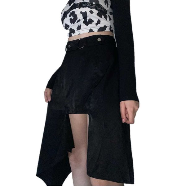 

s irregular punk black gothic goth vintage plaid y2k harajuku cute skirt aa230420