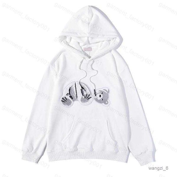 

men's hoodies & sweatshirts 21ss mens women angels sweater streetwear t shirt goose canada jackets pa of ow fog bear 3 54hj, Black