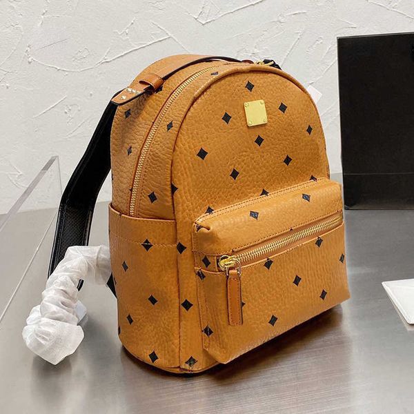

mm designer backpack bag women luxurys handbag brown backpacks fashion bookbags classic m letter solid color travel bag large capacity back