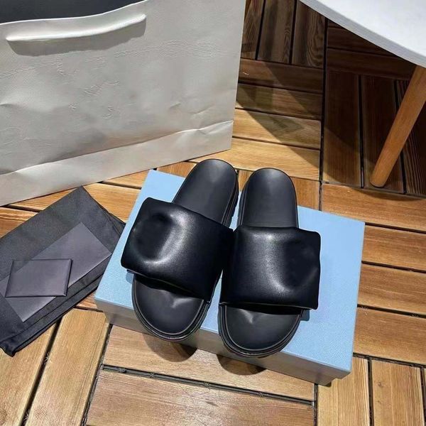 

designer slippers women slippers black scuff flat sandals pool pillow mules sunset padded front strap fashionable