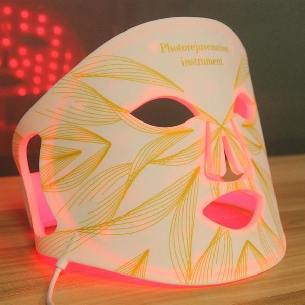 

2022 new arrival red led light therapy infrared flexible soft mask silicone 4 color led therapic anti aging advanced pon masks2953