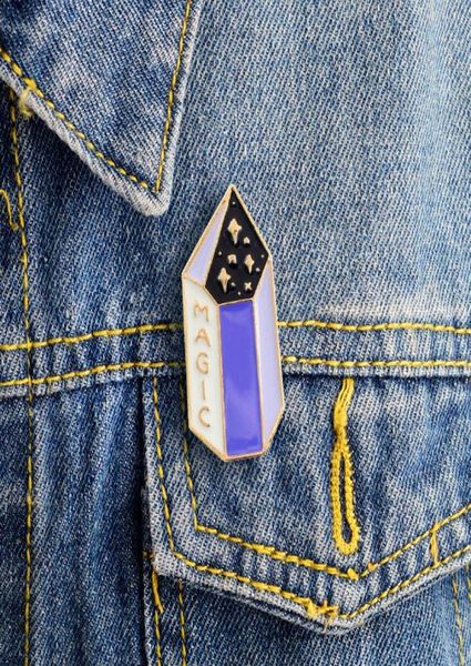 

magic pencil star popenamel pin lapel badges brooch funny fashion jewelry1779558, Blue