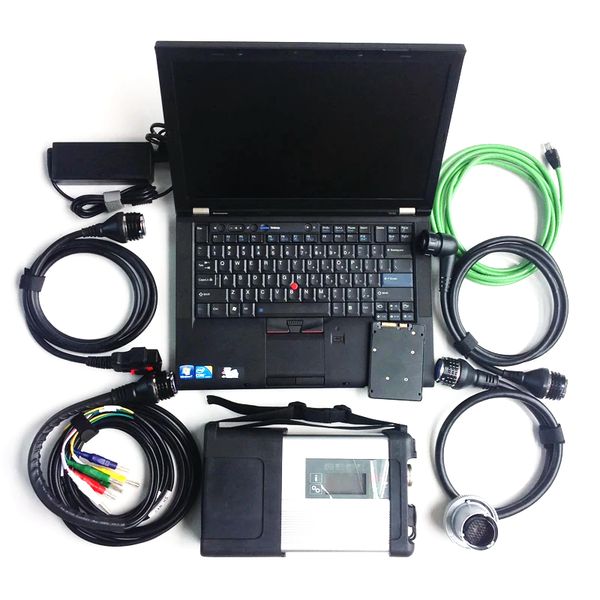 

mb star c5 sd auto diagnostic tool compact interface multiplexer and cables v06.2023 latest soft--ware installed well on used lapt410 i5 cpu