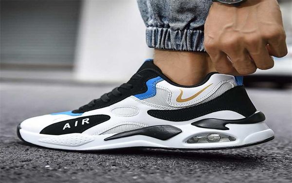 

autumn winter men outdoor casual sport basketball shoes for male high breathable air cushion running original sneaker 2201135906380, Black