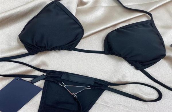 

summer triangle bikini designer swimsuit padded push up women beach swimwear outdoor travel vacation bandage swimsuits wild style7869045