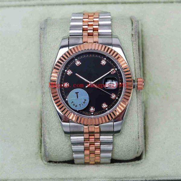

12 style quality watch 41mm datejust 126331 116231 126334 18k rose gold automatic mens watch watches224a, Slivery;brown