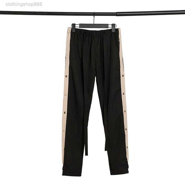 

men's pants high street trendy season 6th main line button up velcro strap and casual guard g280, Black