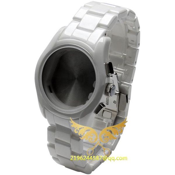 

watch bands ceramic accessories case for ar1403 bracelet 22mm white245v, Black;brown