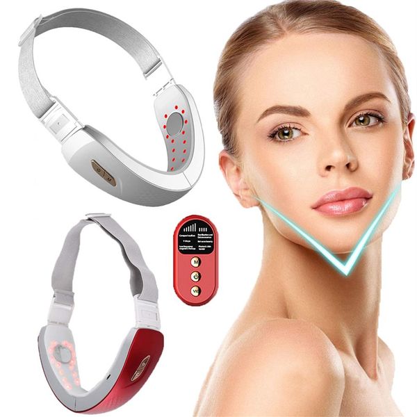 

face care devices electric v lifting machine double chin remove skin device vibration led light ems v- shaping massager 2211043404