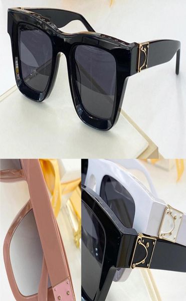 

98120 new popular sunglasses for men fashion square simple uv 400 lens coating mirror lens color plated frame come with package 983909518, White;black