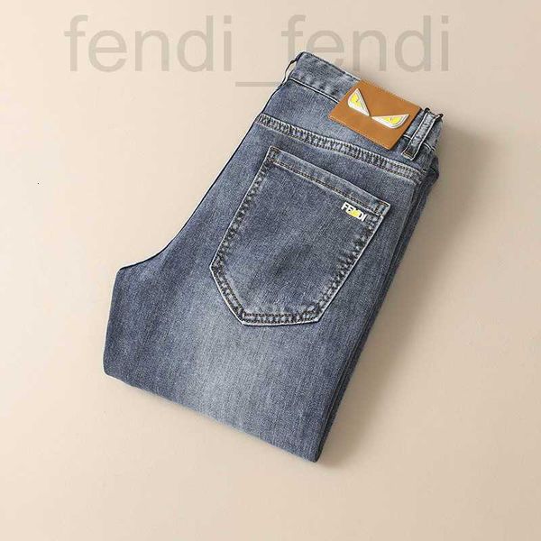 

men's jeans luxurious2023 spring/summer fashion wash long pants large small straight barrel light hngq, Blue