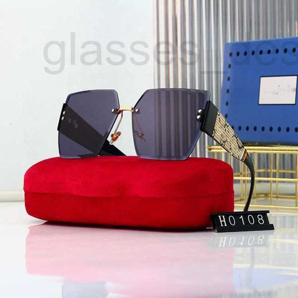 

sunglasses designer 2023 new frameless cut edge sunshade uv resistant sunglasses womens popular tiktok ins same jbqb, White;black