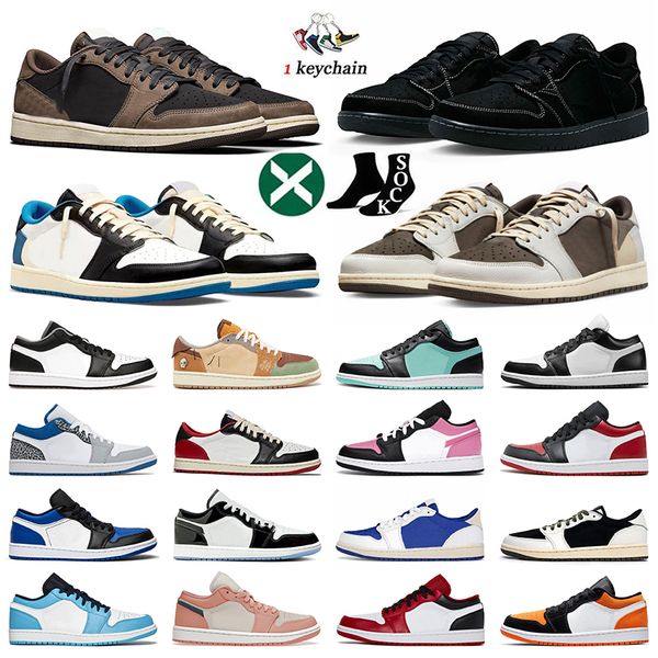 

big size 12 low basketball shoes 1 for men women 1s trainers sail rattan pinksicle black toe bred unc starfish court purple black phantom mo