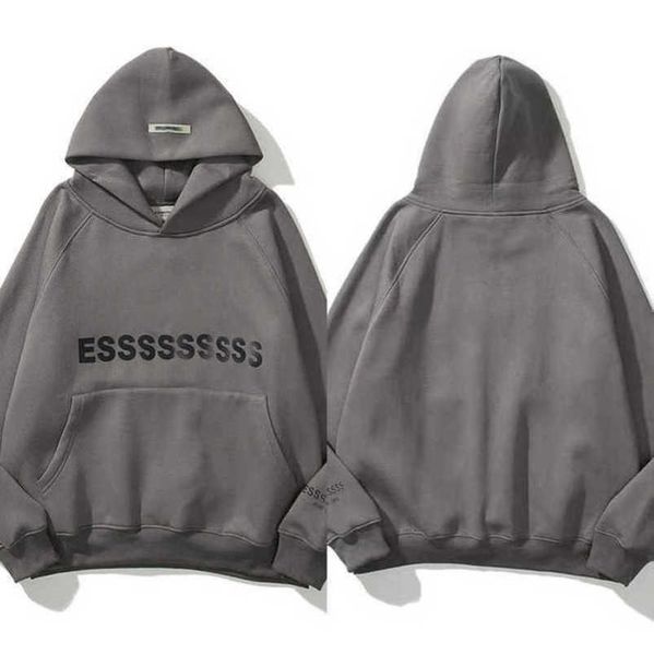 

luxury men's classics tracksuits esss entials sweatshirts letter hoodies men women sportswear hooded pant coat sweater pullover couple, Black