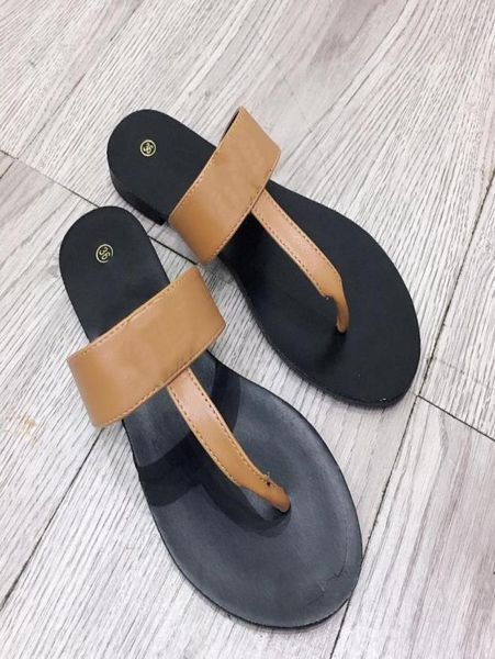 

women designer sandals slippers leather summer flat fashion slipper embroidery beach woman big head letters slippers size 35421078817, Black