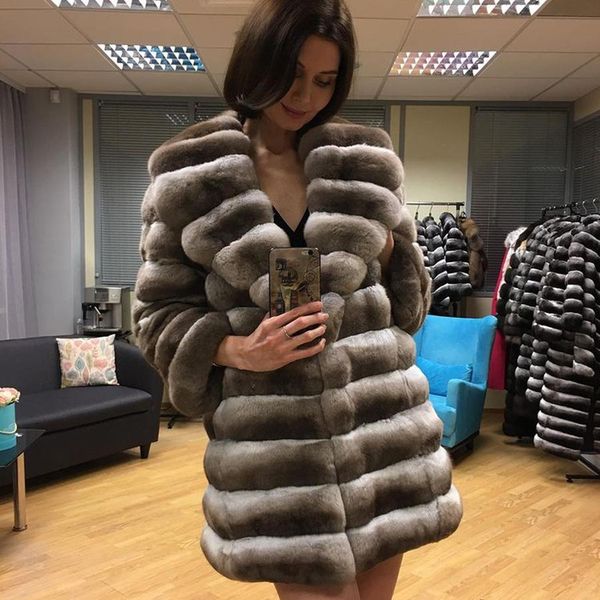 

fur 100% real rex rabbit fur coat women jacket outwear fast shipping, Black