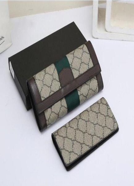 

designer ophidia long wallet clutch bags hand long wallets card holder women pu leather double g coin purse luxury men cred2493398, Red;black