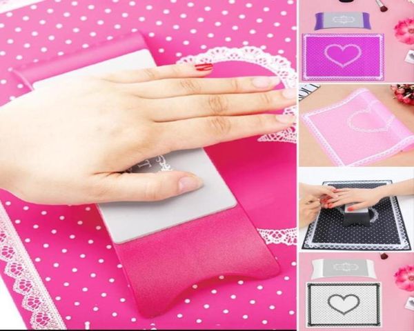 

na052 5 colors comfortable plastic silicone nail art cushion pillow hand holder nail arm rest manicure accessories tool equipment8643613
