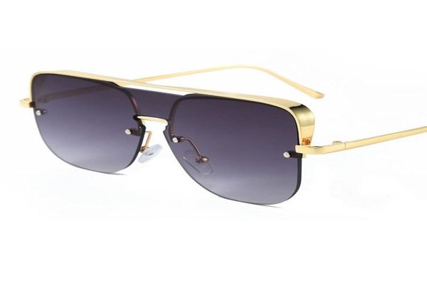 

trendys oversize sunglasses women luxury fashion one piece black shaded lens big metal frame sun glasses for mens uv4008597532, White;black