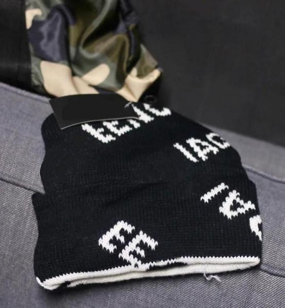 

new winter desingers luxurys beanie warm knitted cap ear protection casual temperament cold cap ski caps europe tide 4colors optio6642921, Blue;gray