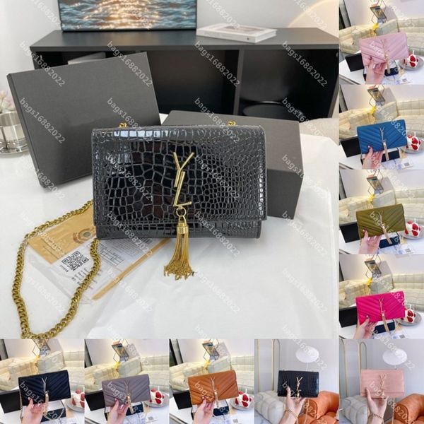 

designer shoulder bag kate bag handbag tassel crocodile pattern chain clutch bags with box messenger purse luxury custom cross body handbags