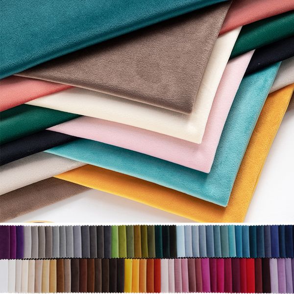 

fabric velvet fabric for sofa chairs upholstery fabrics thicken home decoration accessories by half meter 230419, Black;white
