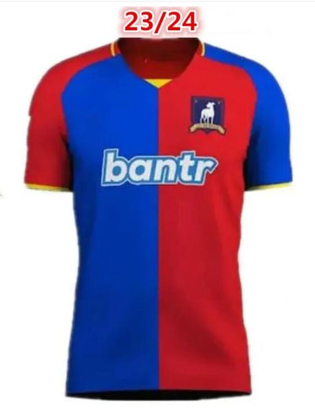 

23/24 new blue red afc richmond men football jerseys 2023/2024 afc richmond obisanya jersey, Black;yellow