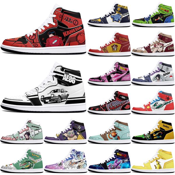 

DIY classics new customized basketball shoes 1s sports outdoor for men women antiskid anime comfortable Versatile figure sneakers 36-48 510502