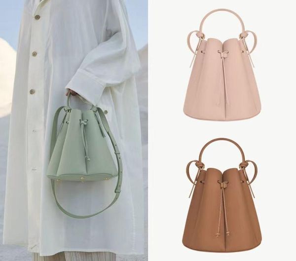 

evening bags new fahsion polene french niche bucket bag 8 series leather women039s petal pleated bucket bag shoulder bag handba2001040