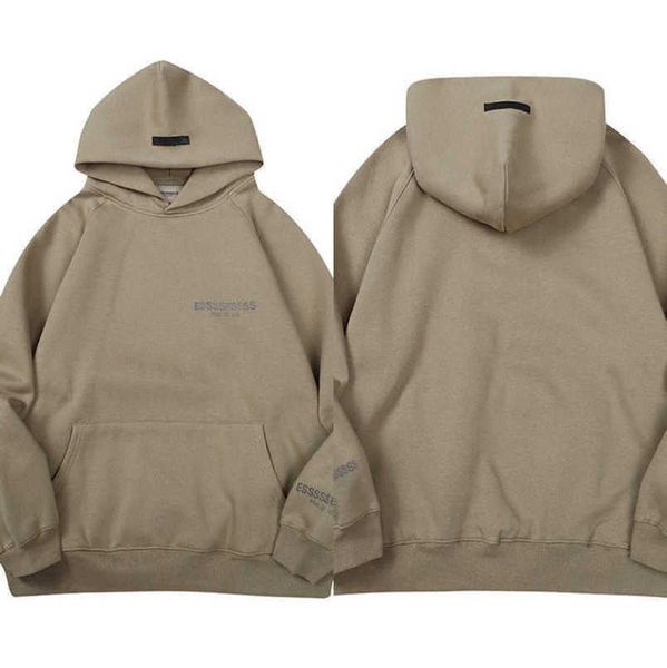 

luxury men's classics sweatshirts essentials tracksuits letter hoodies men women ess sportswear hooded pant coat sweater pullover coup, Gray