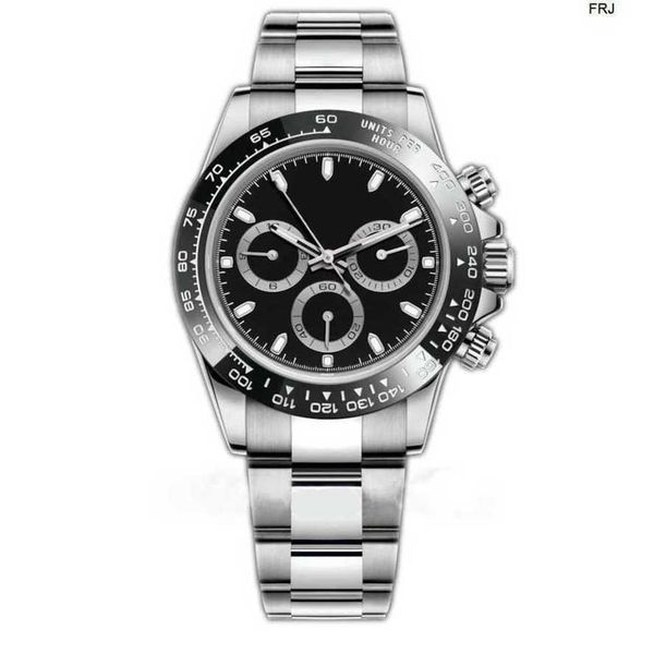 

rolax watch designer watches mens luxury mechanical automatic fashion style full stainless steel gliding frj, Slivery;black