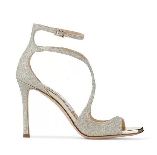 

exquisite azia sandals women cross strap stiletto heel birdals party dress night dressing elegant lady pumps black pink yellow sandalias muj
