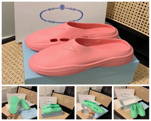 

italy designer slipper luxury women sandal brand slide men slippers flat bottom flip flop design sneakers foam rubber sandals by s9113929, Black