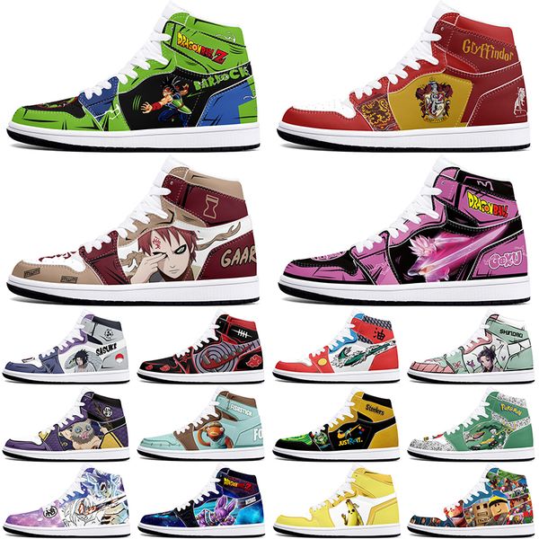 

DIY classics customized basketball shoes 1s sports outdoor for men women antiskid anime comfortable Versatile figure sneakers 36-48 512624